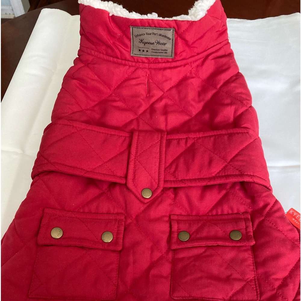 Kyeese Wear red  dog coat